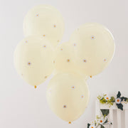 Pastel Yellow & Daisy Easter Balloon Flower Balloons - HoorayDays