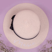 Children's Personalised White Boater Beach Hat - HoorayDays