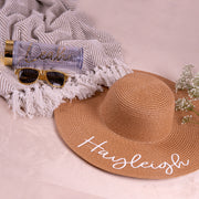 Personalised Brown Floppy Beach Hat - HoorayDays