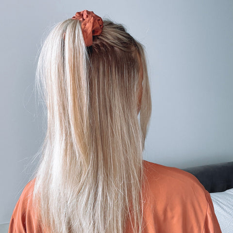 Burnt Orange Hair Scrunchie - HoorayDays