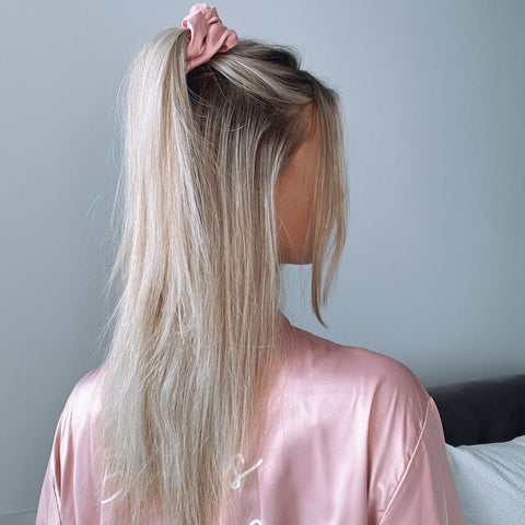 Dusky Pink Hair Scrunchie - HoorayDays