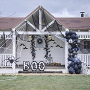 Black Twig Halloween Wreath with Bats - HoorayDays