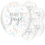 5 Ready to Pop Rainbow Confetti Balloons - HoorayDays