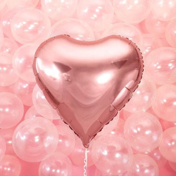 24 Inch Rose Gold Heart Balloon - HoorayDays