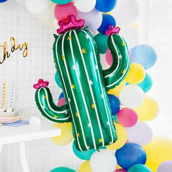 Tropical Green Cactus Balloon - HoorayDays