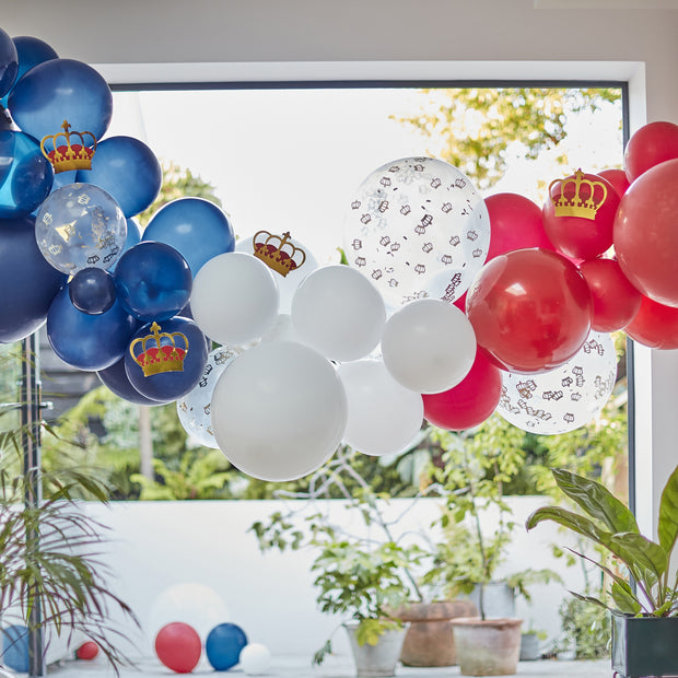 Queen's Jubilee Party Balloon Arch Decoration - HoorayDays
