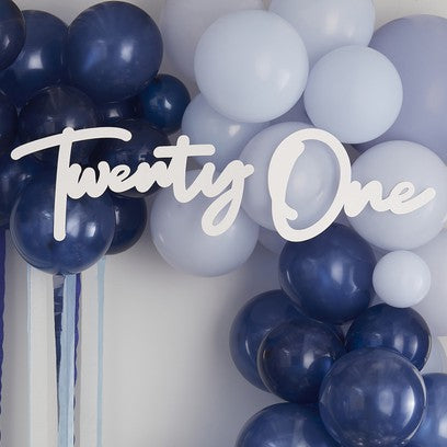 21st Birthday Balloon Arch Sign - HoorayDays