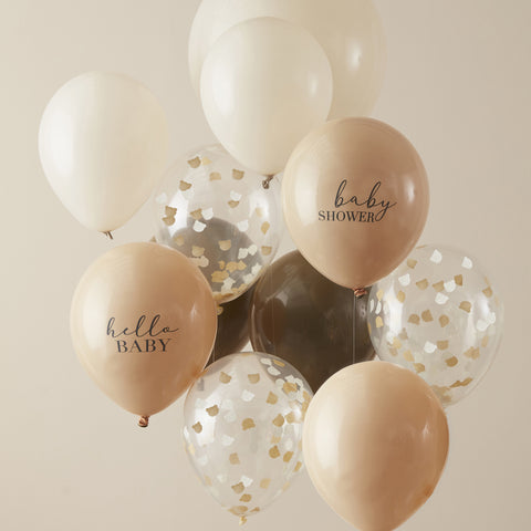 Neutral Baby Shower Balloon Bundle - HoorayDays