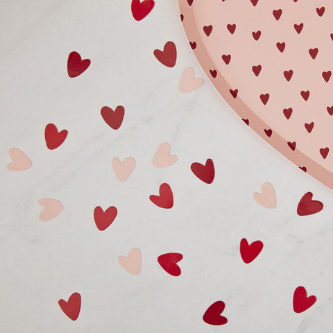 Pink and Red Biodegradable Heart Confetti - HoorayDays